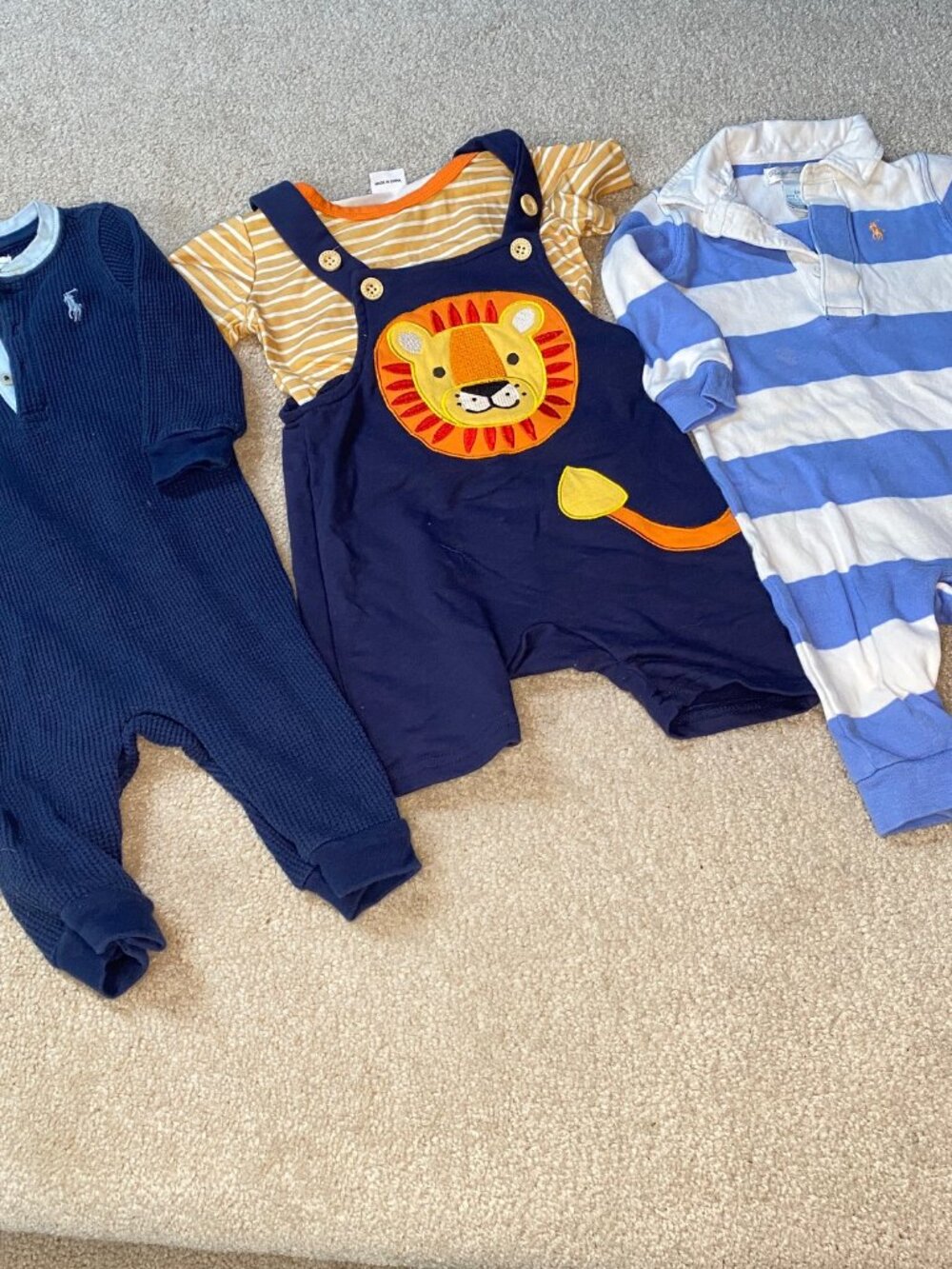 Polo Ralph Lauren Sleep/Activewear Sets Size 6 month Plus Tiger Set Size 6-9 mo